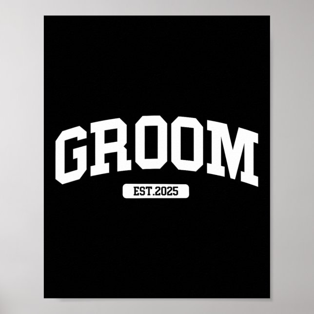 Affiche Groom Bride 2025 Couples mariés Fiançailles W (Devant)