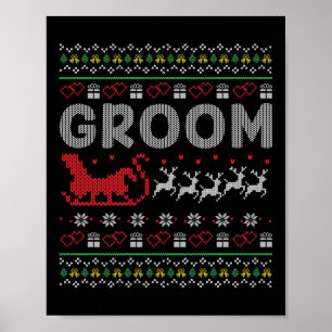 Affiche Groom Bride Noël Noël Noël Noël Noël Vilain Couple