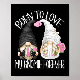 Affiche Groom Et Gnomes De Mariée Pour Mariage Couple Bach