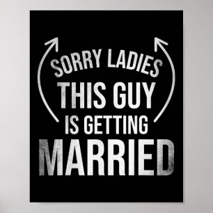 Affiche Groom Funny Bachelor Fournitures Vêtements Fête Ma