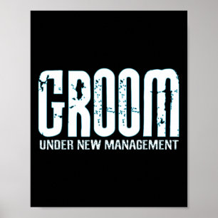 Affiche Groom sous la nouvelle gestion amusante Groom-to-b