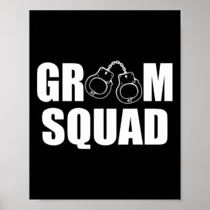 Affiche Groom Squad Groomsmen Ring Mariage Bachelor Party
