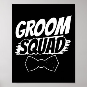 Affiche Groom Squad Party Sayons Mariage de baccalauréat 2