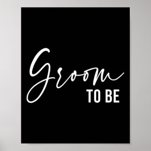 Affiche Groom To Be Men Wedding Day Bachelor Party