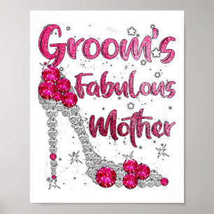Affiche Grooms Fabuleuse mère heureux Mariage marié marié