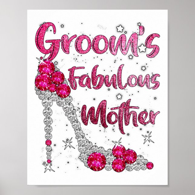 Affiche Grooms Fabuleuse mère heureux Mariage marié marié  (Devant)