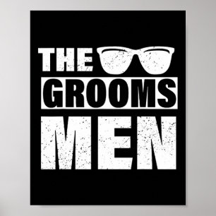 Affiche Groomsmen Bachelor Party Stag Gag Mens F