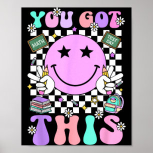 Affiche Groovy a cette tête souriante pour la journée de t