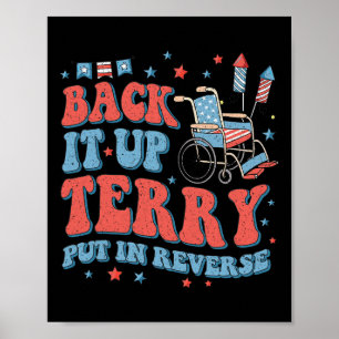 Affiche Groovy Byck Up Terry Mettez-le en marche arrière F
