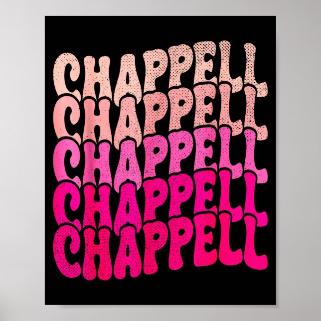 Affiche Groovy Chappell First Name D Chappell Tees Meme  (Devant)