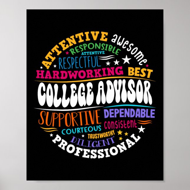Affiche Groovy College Advisor Appreciation Week Back To S (Devant)