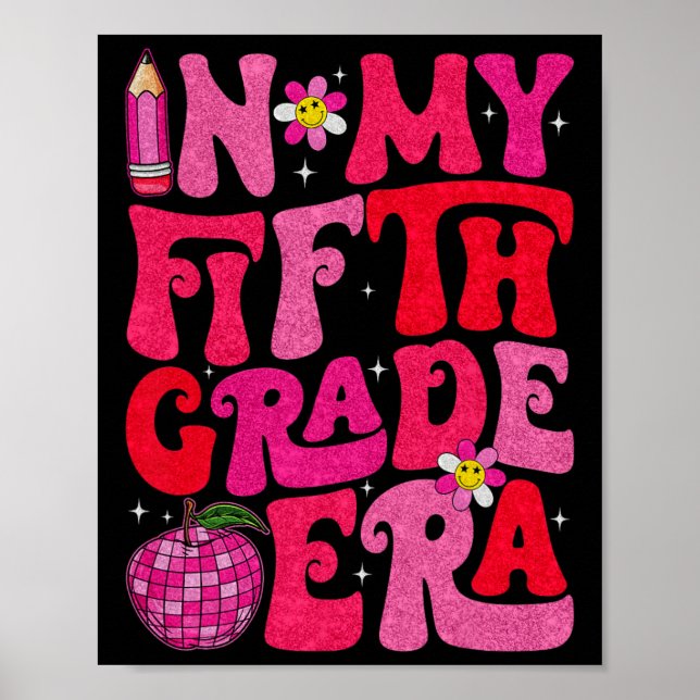 Affiche Groovy dans mon époque de cinquième année Premier  (Devant)