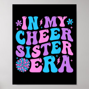 Affiche Groovy Dans Mon Ere De Soeur De Cheer Cheerleading
