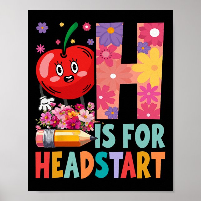 Affiche Groovy H est pour Headstart drôle de Ck à l'école  (Devant)