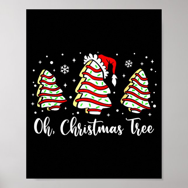 Affiche Groovy Oh Christmas Tree Cakes Debbie Becky Jen Ca (Devant)