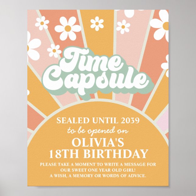 Affiche Groovy One Sunshine Première Anniversaire Capsule  (Devant)