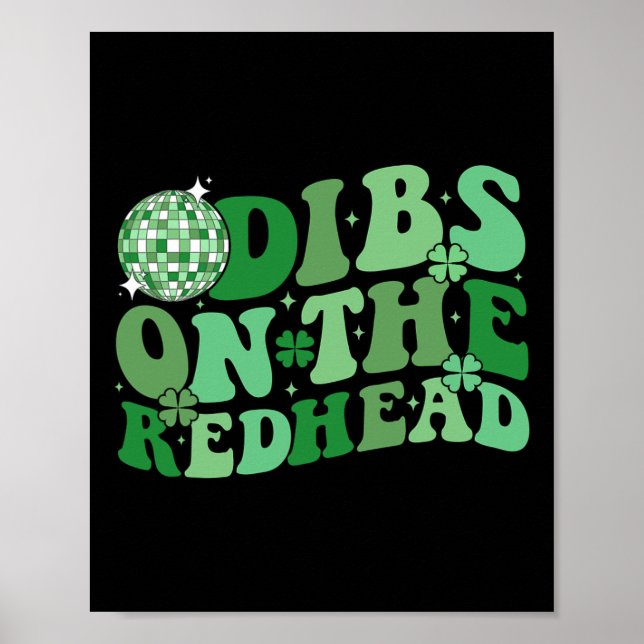 Affiche Groovy St Patricks Day Disco Byll Dibs Sur Le Redh (Devant)
