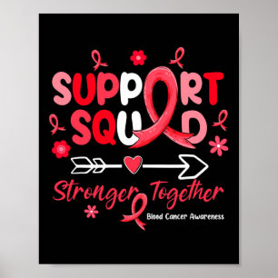 Affiche Groovy Support Squad Ruban Rouge Sensibilisation a