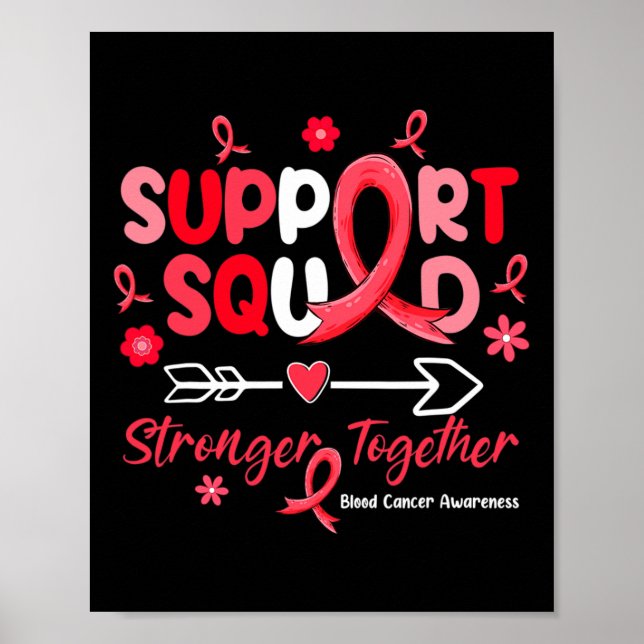 Affiche Groovy Support Squad Ruban Rouge Sensibilisation a (Devant)