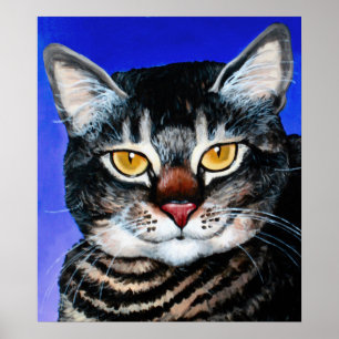 Affiche Gros chat peint