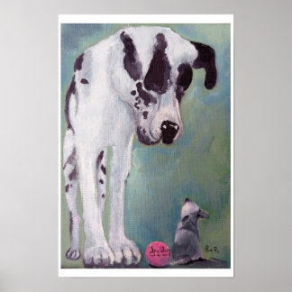 Affiche Gros Chien, Petit Chien