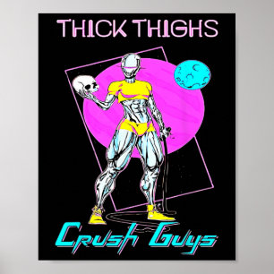 Affiche Gros Coiffures Les Gars Broyeurs Poids Bodybuildin