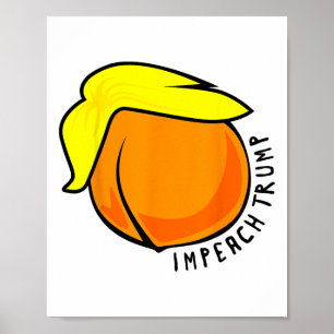 Affiche Gros design d'im-pêche Impeach Donald Trump