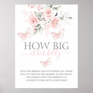 Affiche Gros est son ventre signe papillon