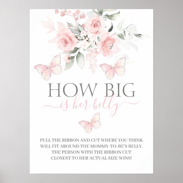 Affiche Gros est son ventre signe papillon (Devant)