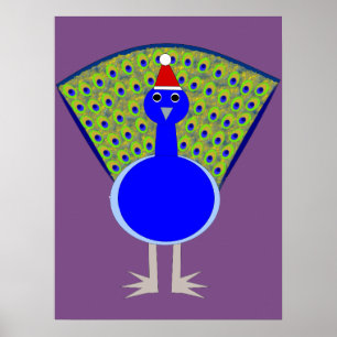 Affiche Gros paon de Noël