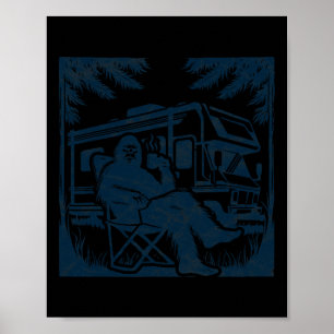 Affiche Gros Pied Rv Camping-car Sasquatch Fourgonnette