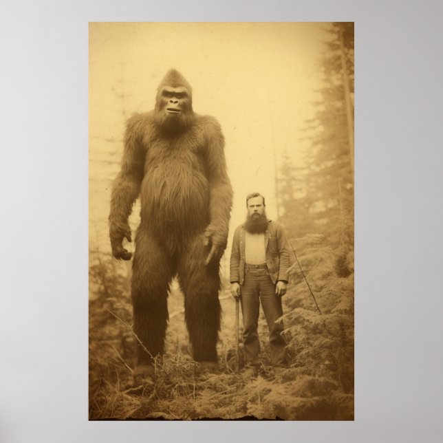 Affiche Gros Pied, Sasquatch, Poster, Cryptid (Devant)