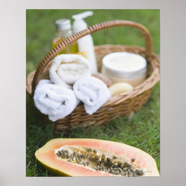 Affiche Gros plan du traitement de massothérapie à la papa (Devant)