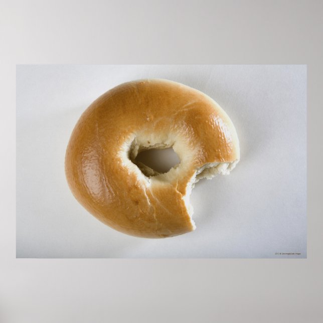 Affiche Gros plan d'un bagel (Devant)