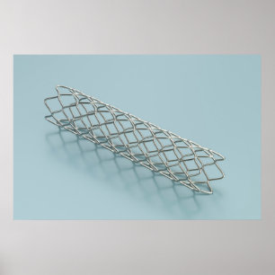 Affiche Gros plan sur un stent médical