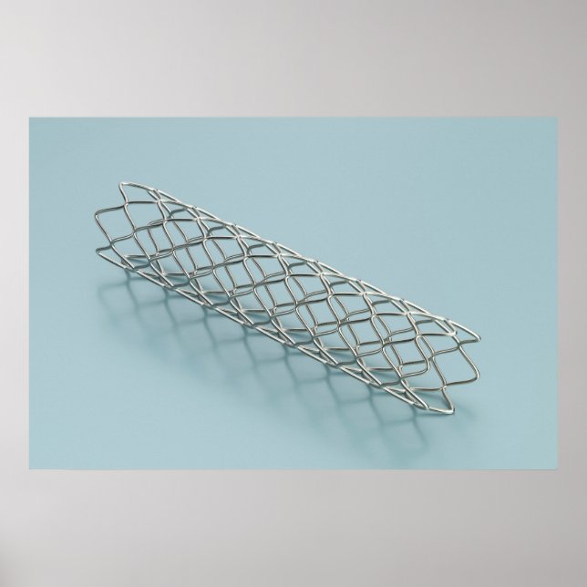 Affiche Gros plan sur un stent médical (Devant)