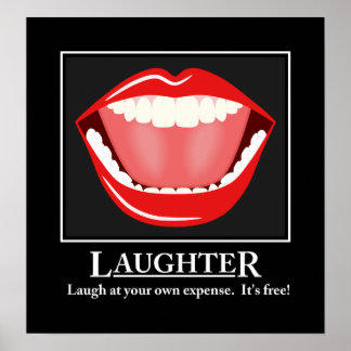 Affiche Grosse Bouche Drôle Humour rire Motivationnel Post
