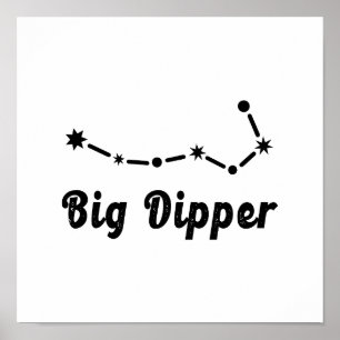 Affiche Grosse Constellation de dipper Ursa Major