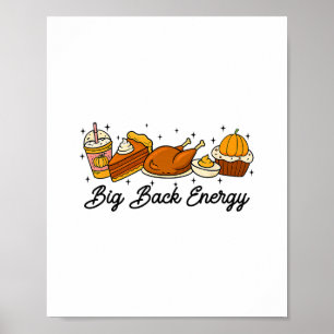 Affiche Grosse énergie de Ck pour la dinde de Thanksgiving