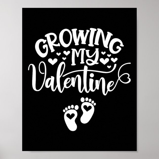 Affiche Grossesse de ma Saint-Valentin enceinte Nouvelle m (Devant)