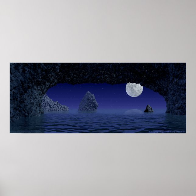 Affiche Grotte aquatique (Devant)