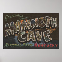 Grotte des mammouths, Kentucky - Grandes lettres s