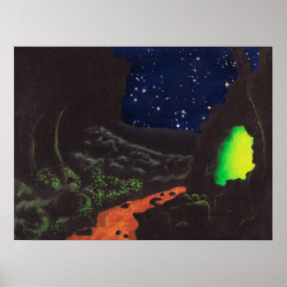 Affiche Grotte luminescente : Imprimer