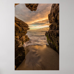 Affiche Grotte marine à Windansea Beach