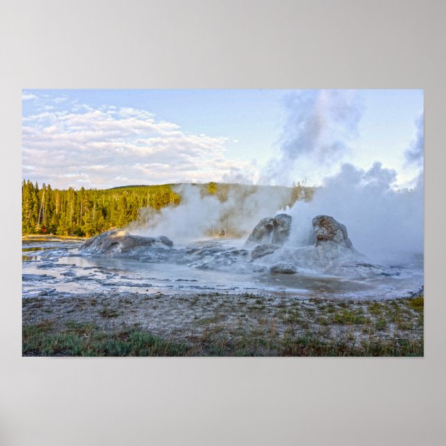 Affiche Grotto Geyser, Parc national de Yellowstone (Devant)