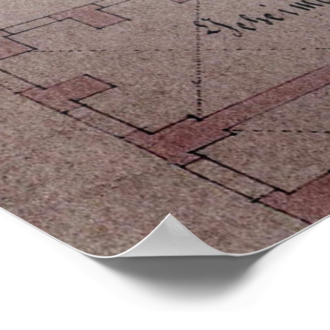 Affiche Ground Plan Dresden Green Vault Green Green (Coin)