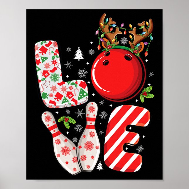 Affiche Groupe Correspondant Xmas Bowling Ball Et Pins Chr (Devant)