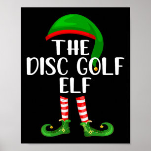 Affiche Groupe de famille assorti Le lutin de disc golf de