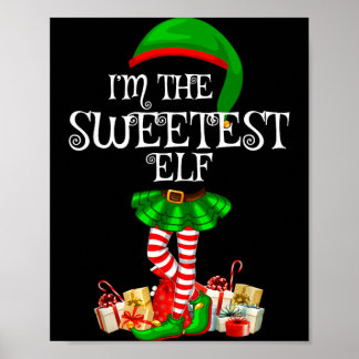 Affiche Groupe de famille assorti Le plus doux elfe Noël