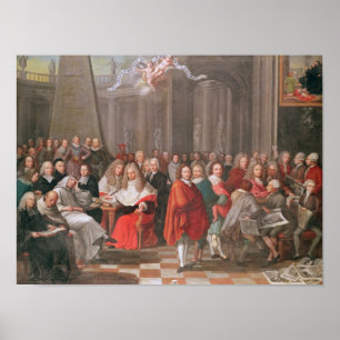 Affiche Groupe de messieurs distingués Born Abbeville